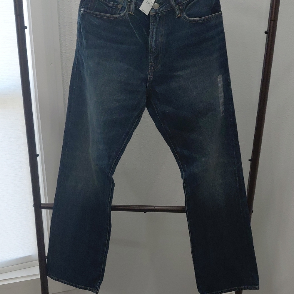 GAP Men's Straight Dark Blue Jeans